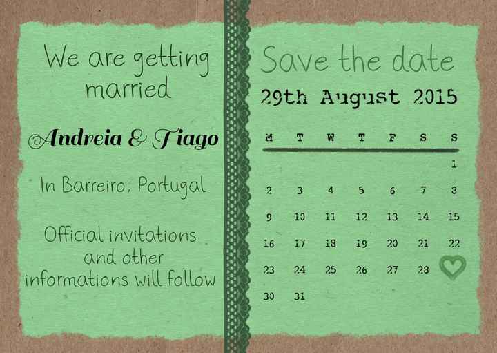 save the date