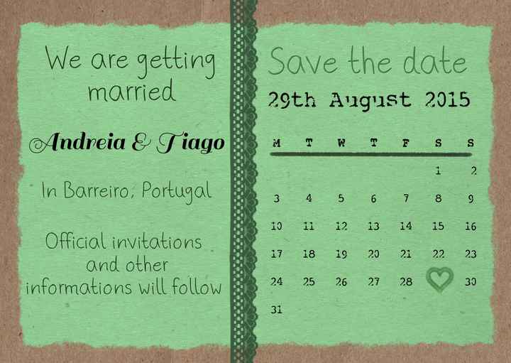 Save the date