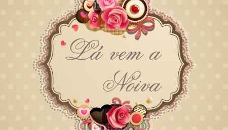Placa "Lá vem a noiva"