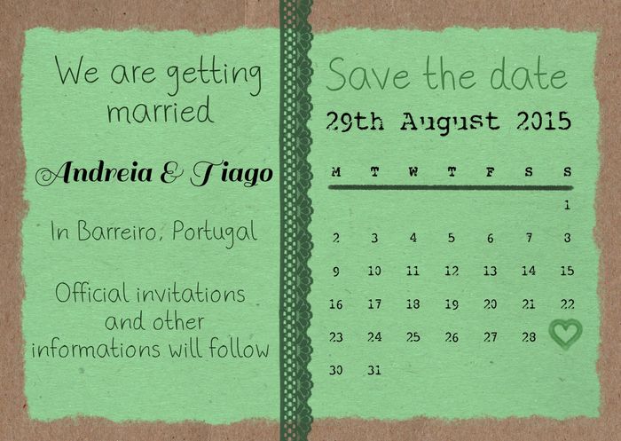 save the date