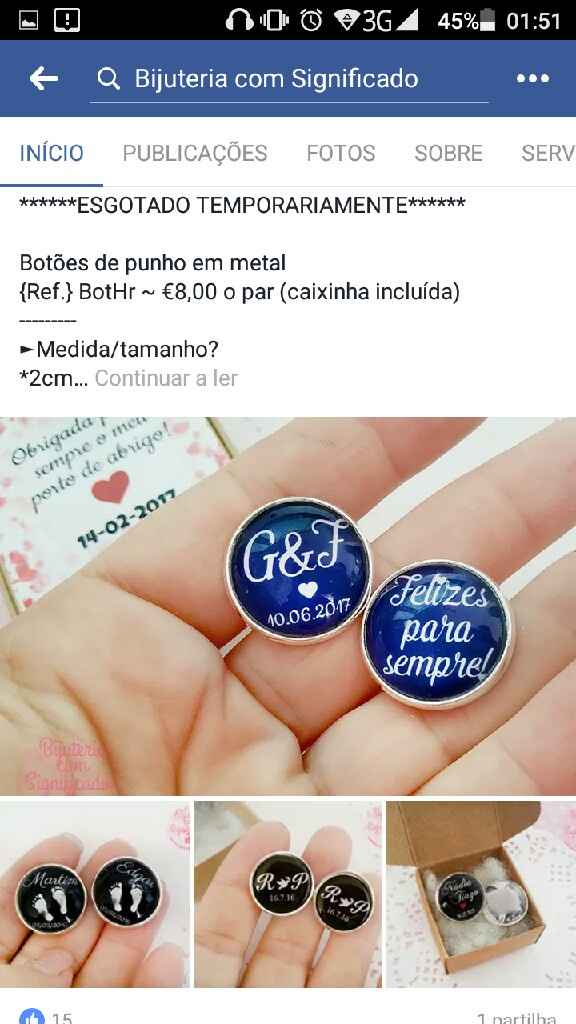 Botões de punho personalizados onde comprar? - 2