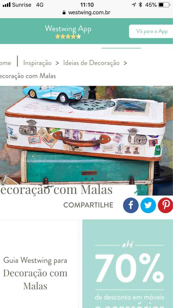 Malas de viagem com tema viagem - 1