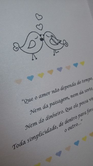 O meu convite de casamento - 2