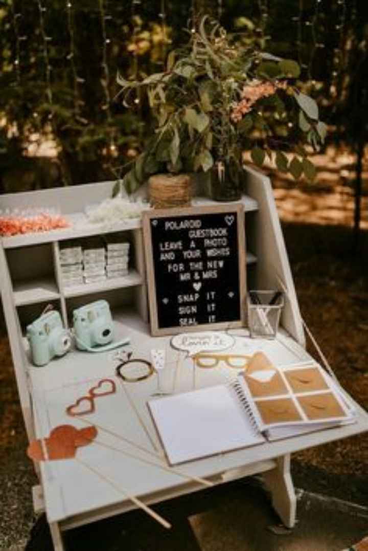 Decoracao da mesa -livro de assinatura dos convidados - 1