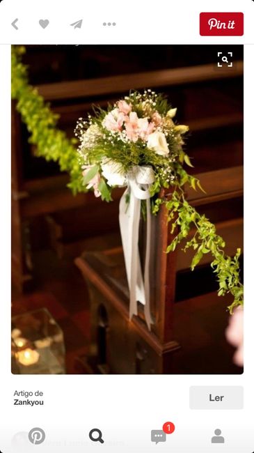 Decoração bancos da igreja - 2