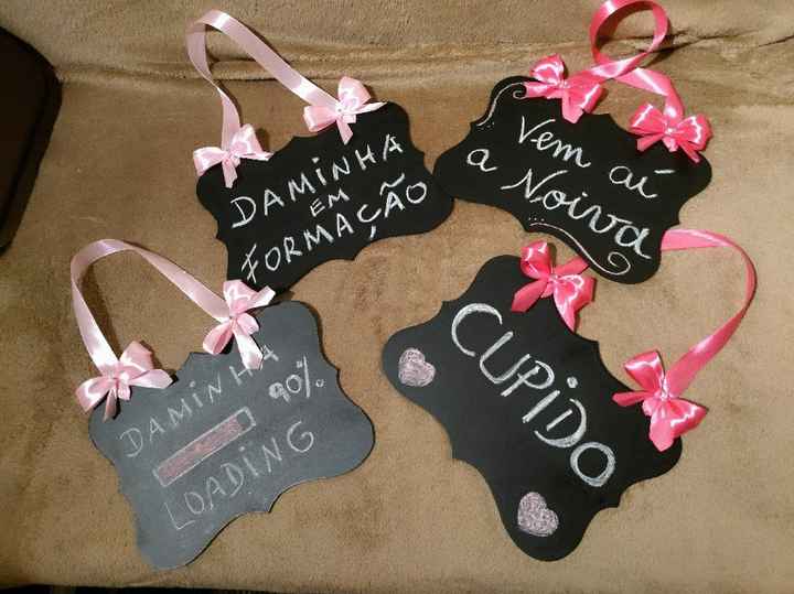 Placas de entrada da noiva - 1
