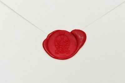 lacre em envelope