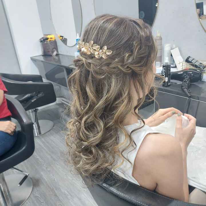 Prova de penteado 🥹 (a 13 dias aiii 🥹❤️) - 3