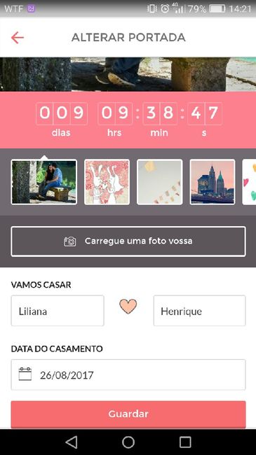 Em contagem para o grande dia - 1