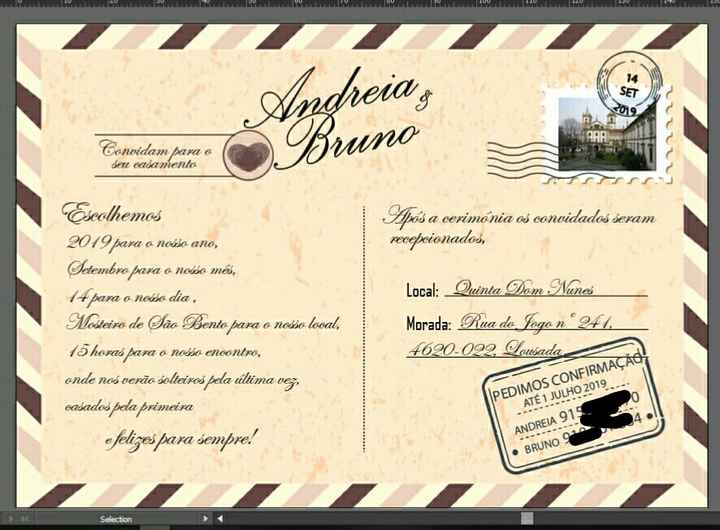 Convite de casamento quase pronto 🤗🤗 - 1