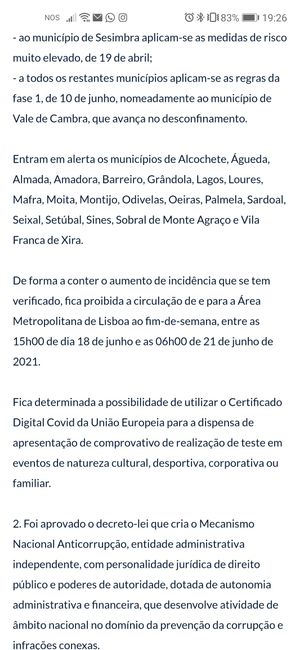 Norma 019/2020: Critérios para eventos de natureza familiar (DGS) 💍​💒 - 1