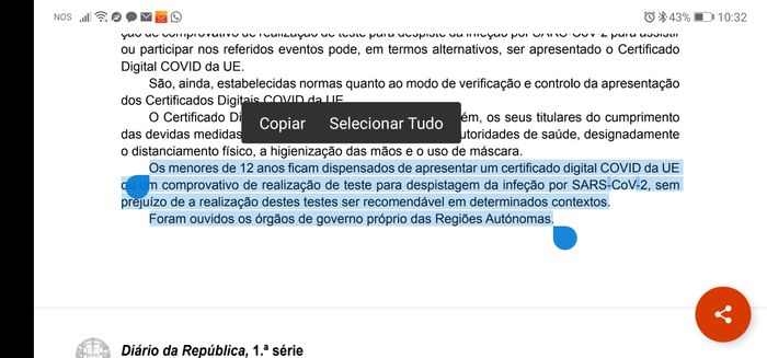 Testagem em crianças - 1