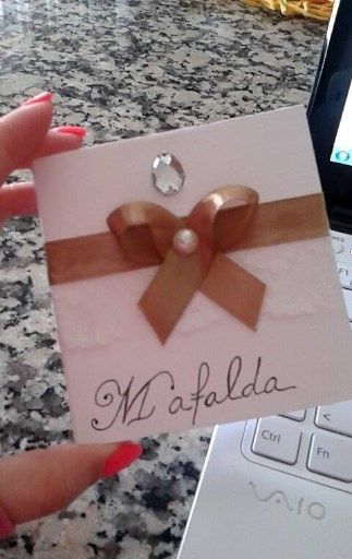 convite em miniatura menina