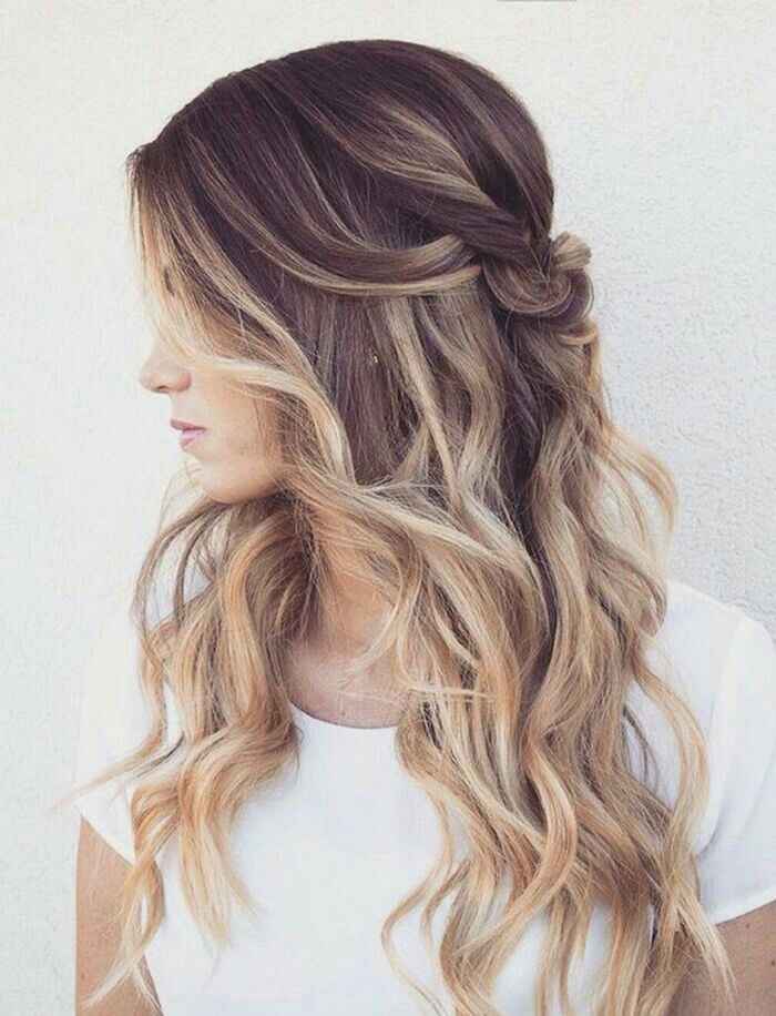 Penteado semi-preso - 2
