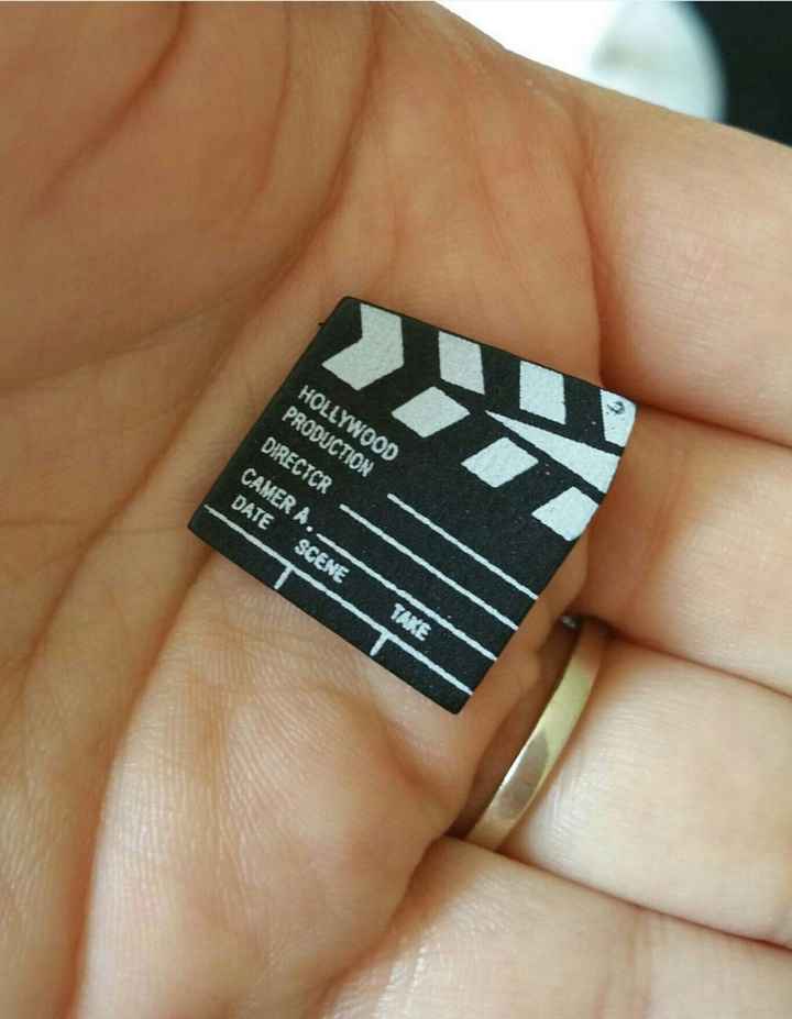 mini Clapperboards de madeira