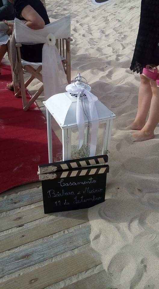 decoração do casamento na praia =)