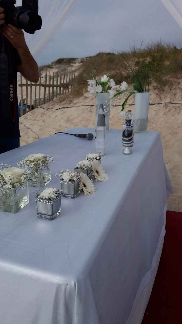 o altar com a cerimónia das areias, toda gente adorou!