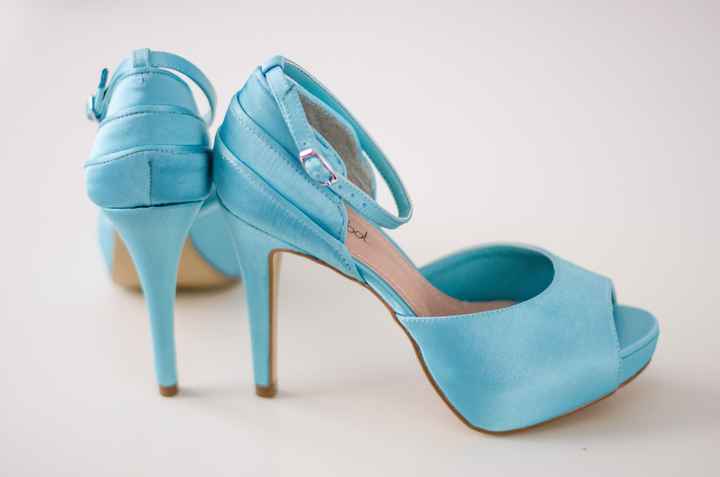 Sapatos Azuis Turquesa