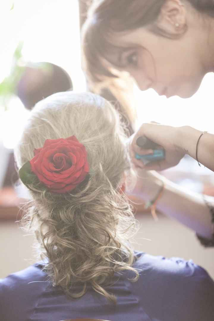 O penteado...