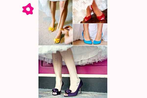 Sapatos coloridos