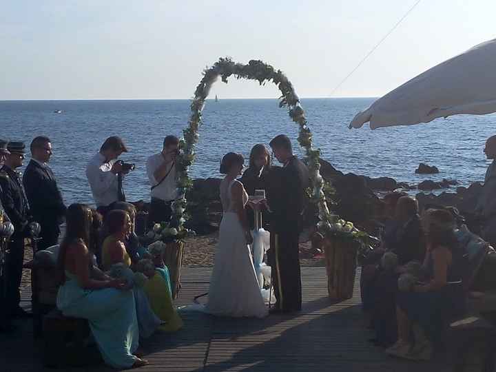 durante a cerimónia