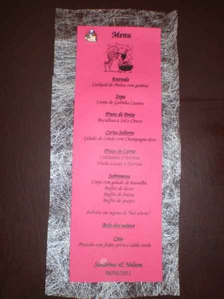 para por o menu