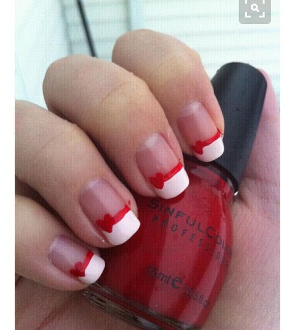 Procuro inspirações de unhas que misturem vermelho e rosa - 4