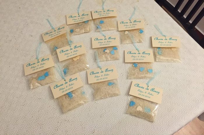 Saquinhos de arroz - check! - 1