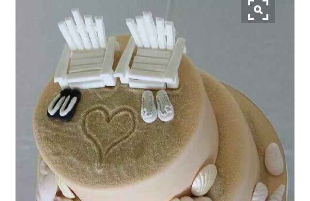 Topos de bolo: tema mar/praia - 2