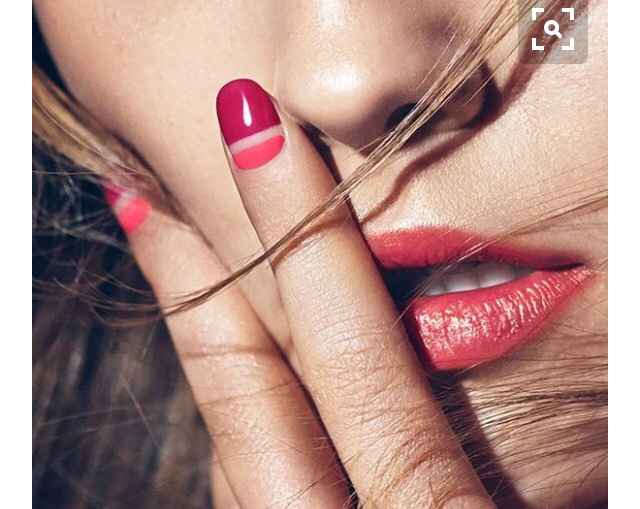 Procuro inspirações de unhas que misturem vermelho e rosa - 2