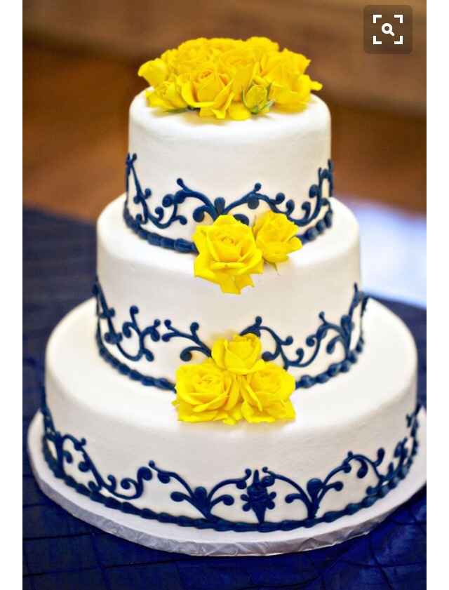 Bolos - branco, azul marinho e amarelo - 8