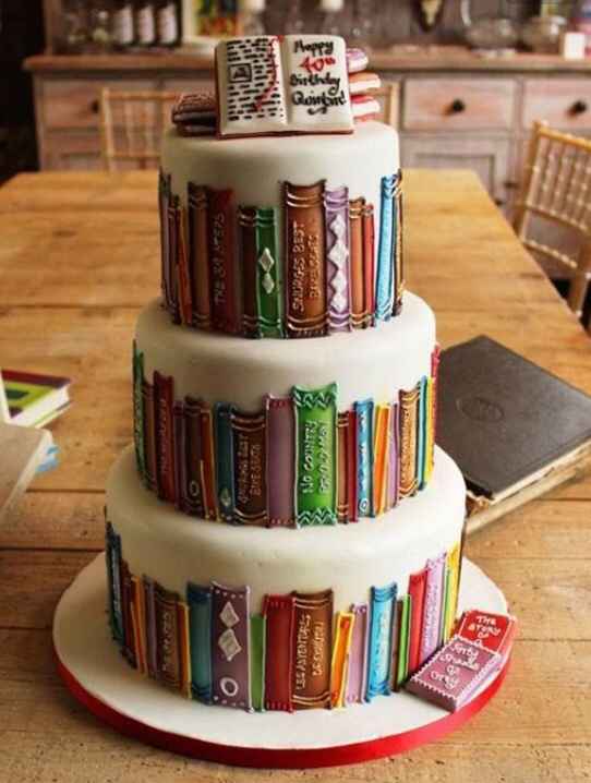 Bolos tema livros - 1