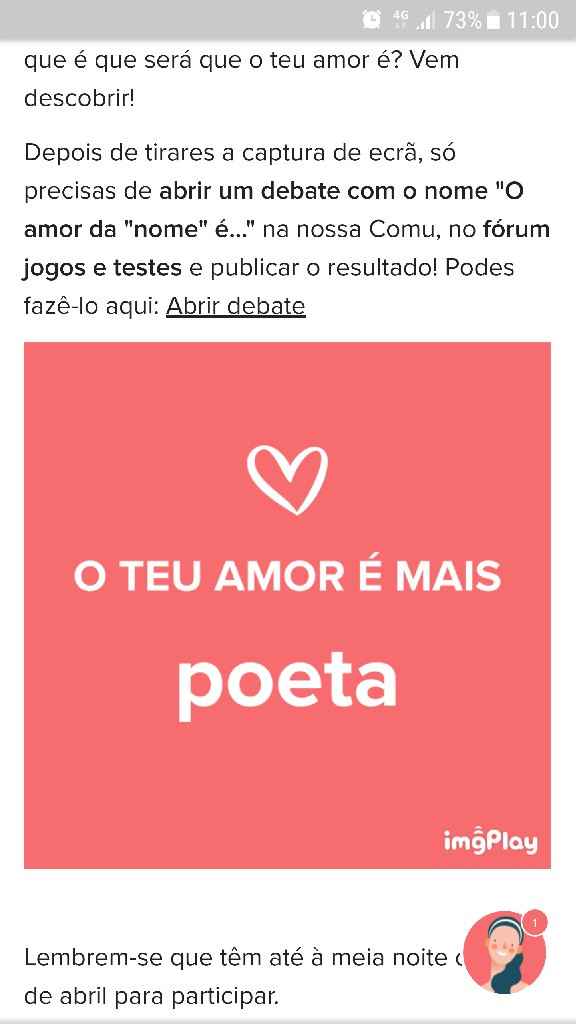 o amor da "nome" é - 1