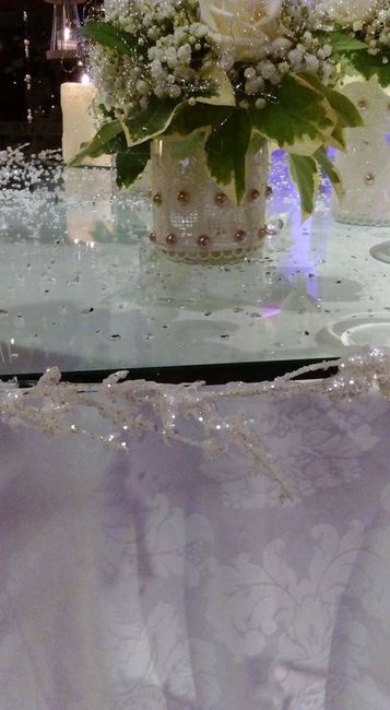 Detalhe borda da mesa brilhantes 