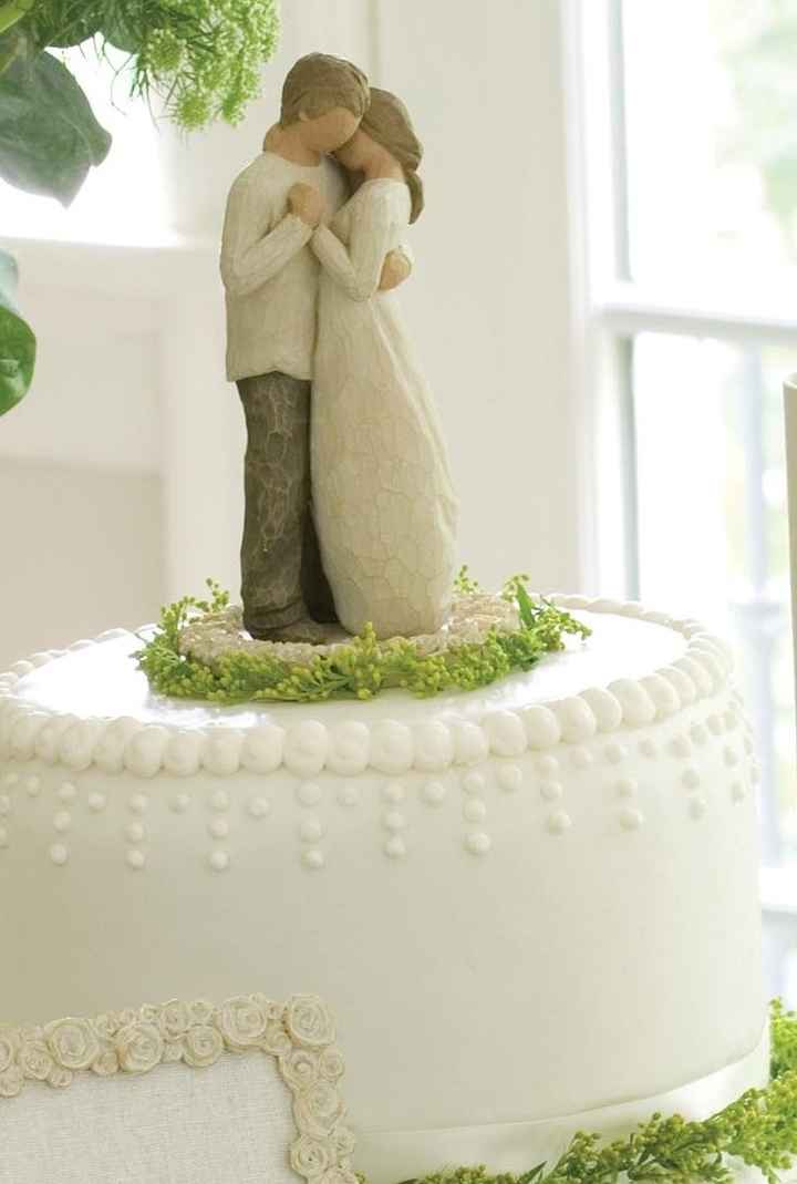 Topo de bolo romantico
