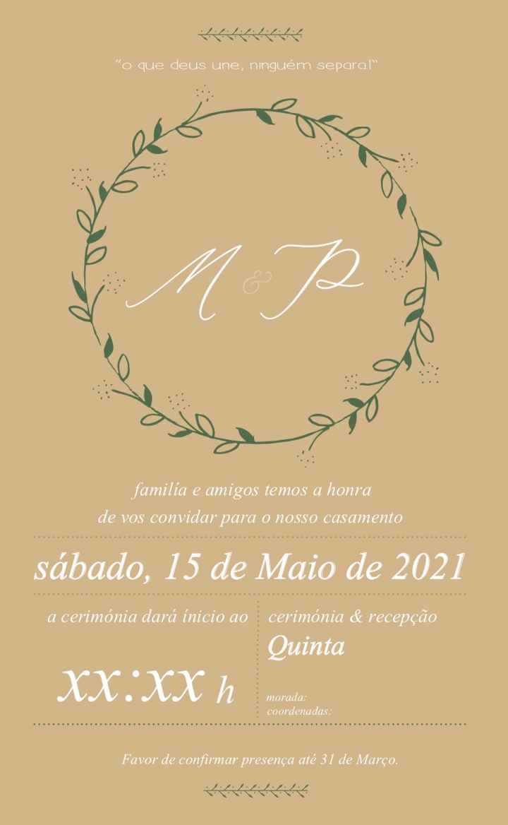 Protótipo do meu convite de casamento 2