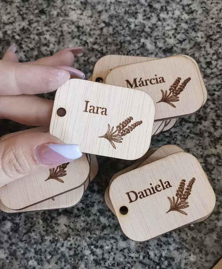 Plaquinhas para as Lembranças + do cabide - 2