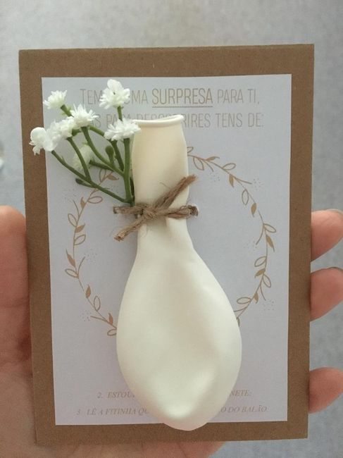 Convites para os padrinhos - 1