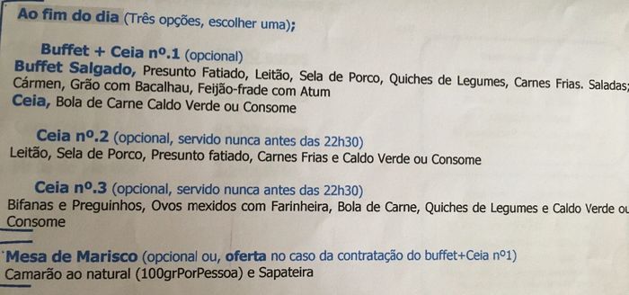 Dúvida nos comes e bebes - 1