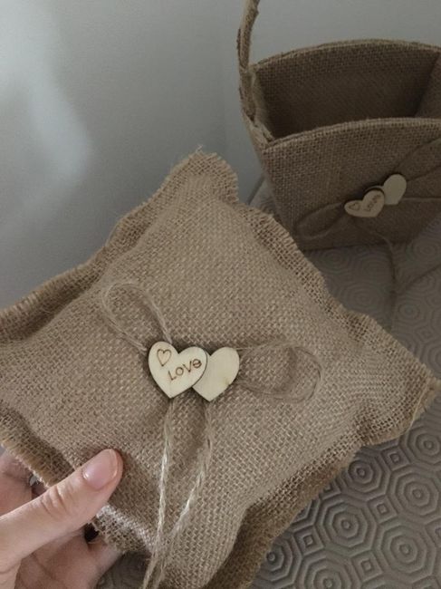 check ✅ cesto da menina das alianças + almofada - 2