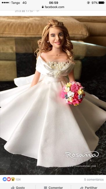 Cake topper / topo de bolo - escultura ou réplica - 2