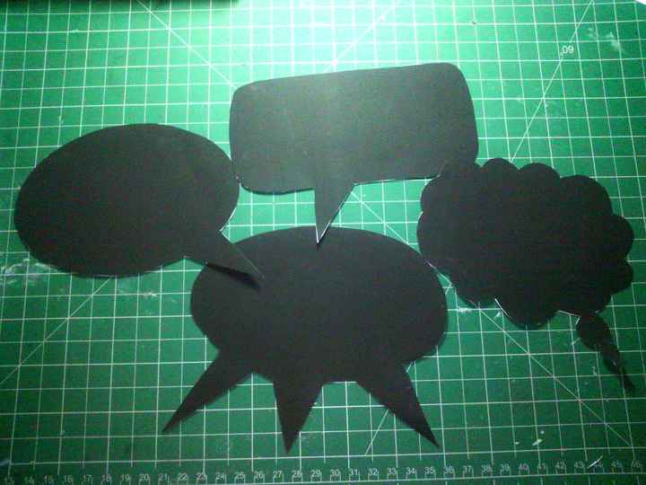 Placas photobooth em papel de ardósia. - 1