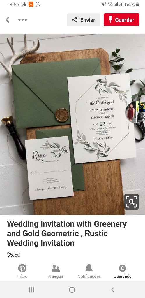 Envelopes de convites - 1