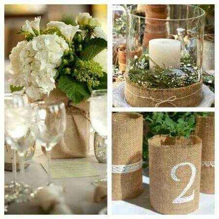 Decoração com frascos e copos - 6