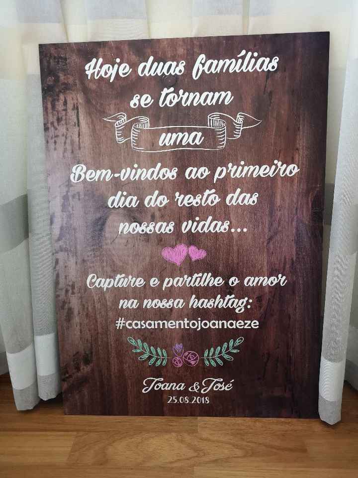 Placa boas vindas ❤️ - 1