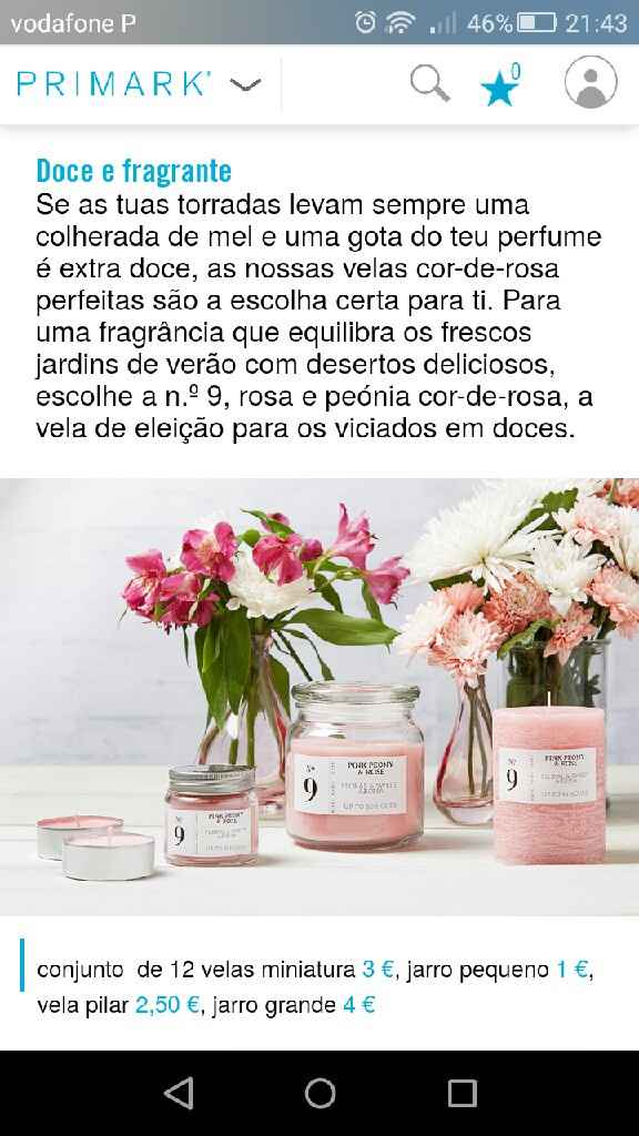 Velas para lembrança de casamento - 1