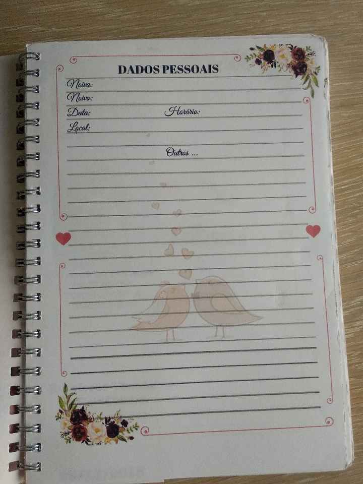 Agenda da noiva - 2