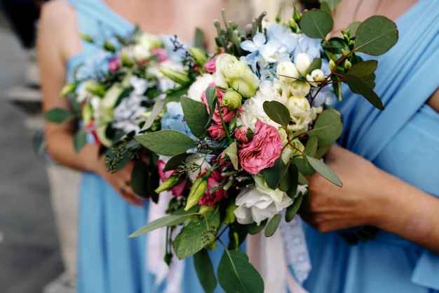 Vestido de noiva azul turquesa - 1