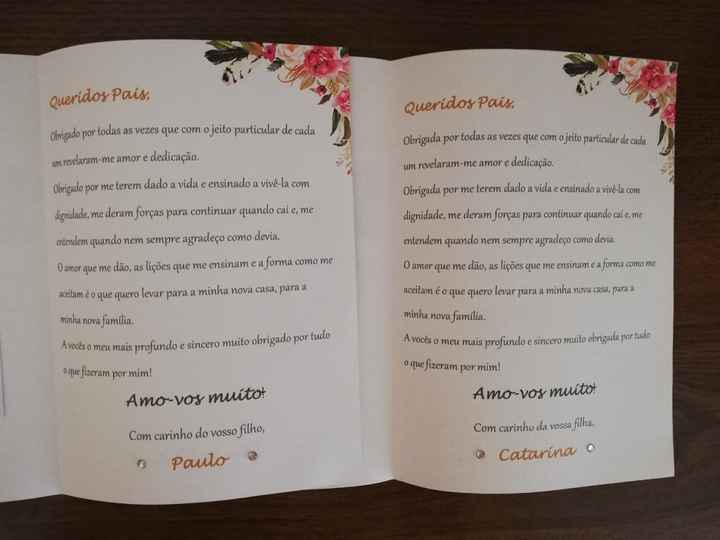 Convites dos pais