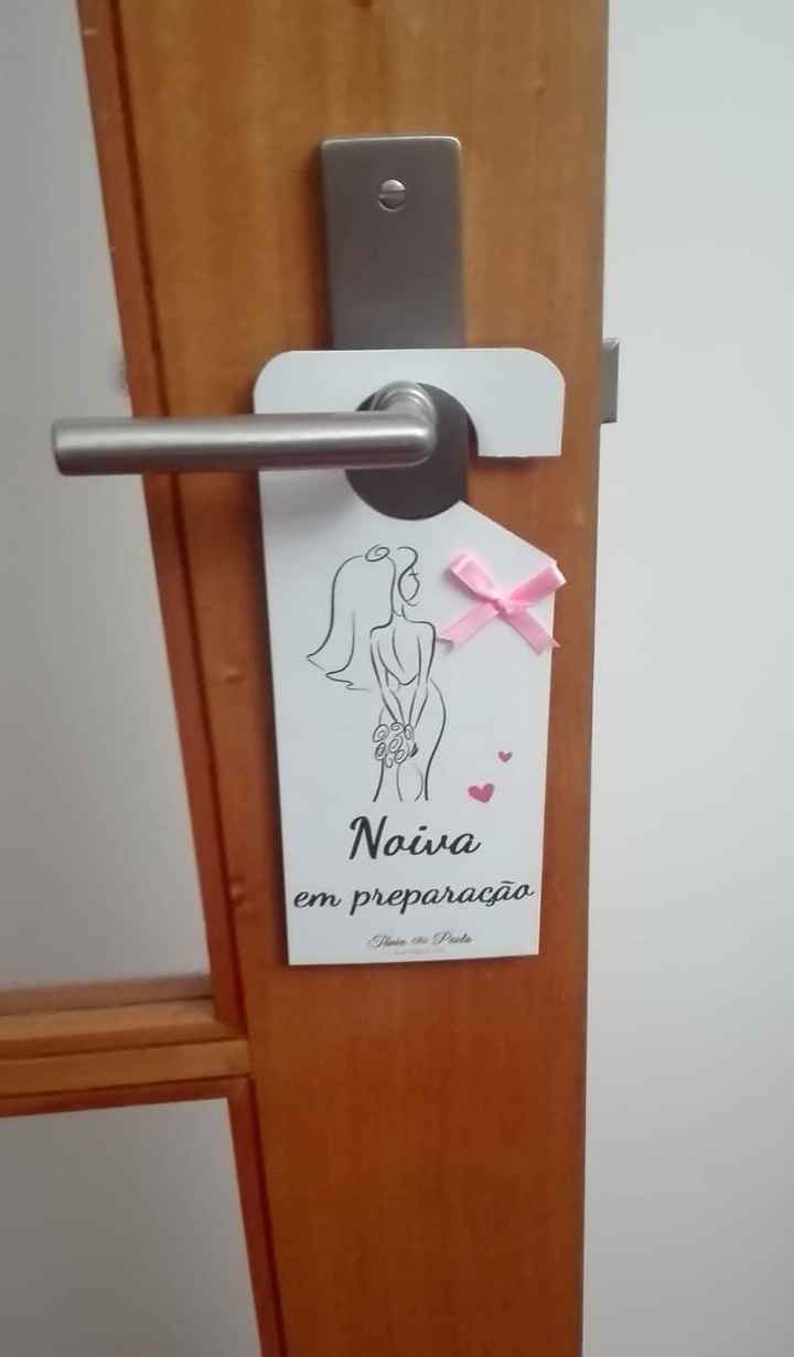 Placa da noiva